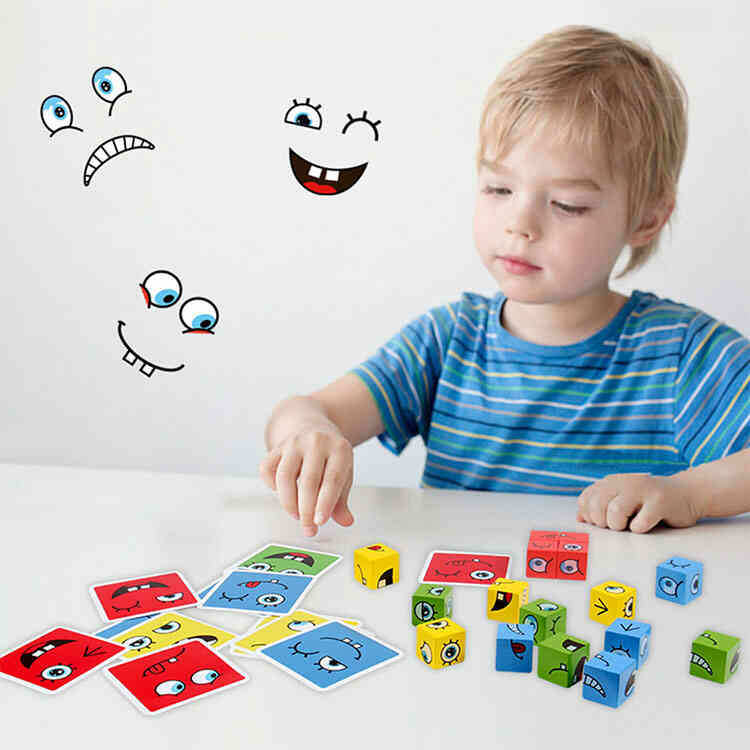 Juego Mágico de Rompecabezas Cambio de Caras | Juego de Cartas para Niños
