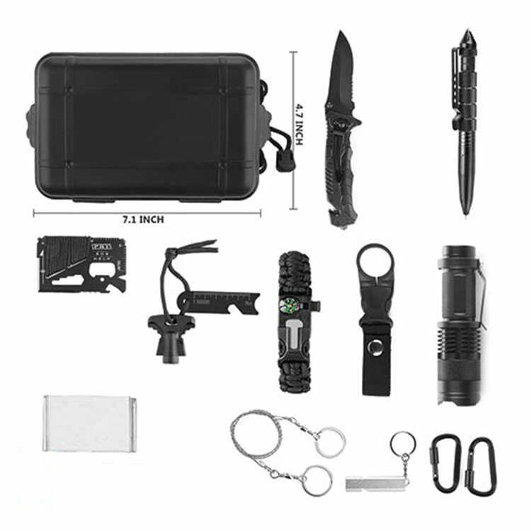 Kit de supervivencia al aire libre xl 13 herramientas en 1