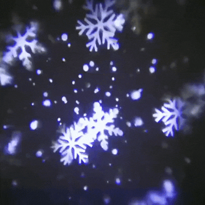 Lámpara LED Proyectora Copos de Nieve de Navidad