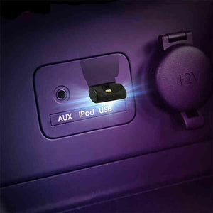 Mini Luz LED RGB de 8 Colores USB para Interior de Carro