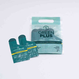 Paquete X10 Sachets Catalizadores de Combustible Ideal para Motocicleta | Verde Oscuro: Dosificación para 3 Galones GreenPlus