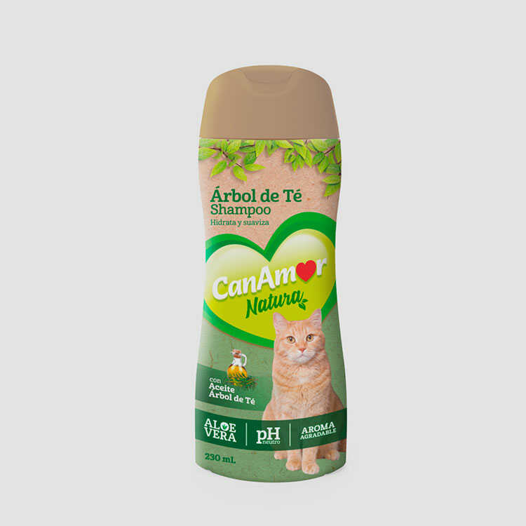 Shampoo Natural árbol de té para gatos CANAMOR