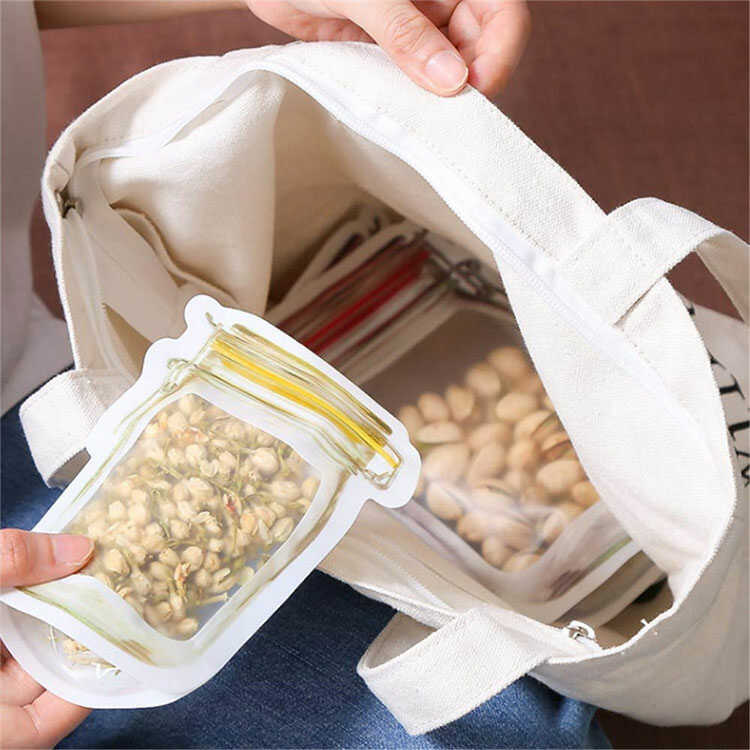 Bolsas de silicona reutilizables para alimentos, sello hermético