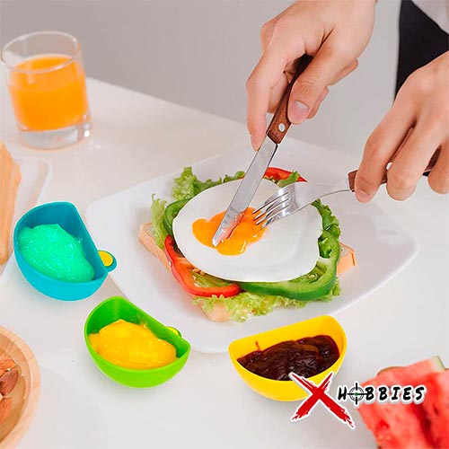 Combo soporte de platos cuenco para salsas y especias con clip x4 + Exprimidor manual de frutas y citricos | Combo pal hogar Xhobbies