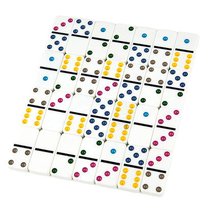 Domino Caja Metálica Doble 9 con 55 Fichas Grandes