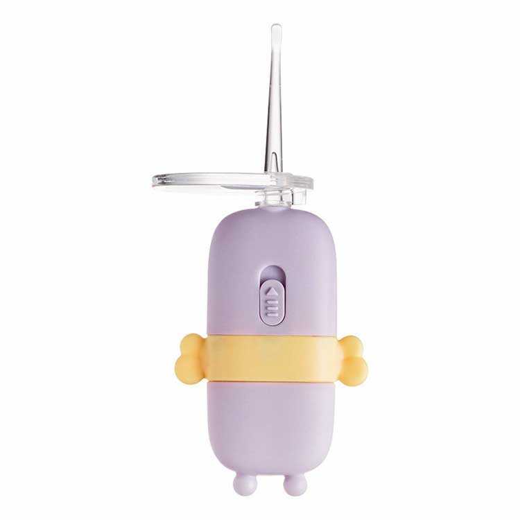 Limpiador y removedor de cera en oídos con iluminación led y tres piezas intercambiables para bebés y adultos