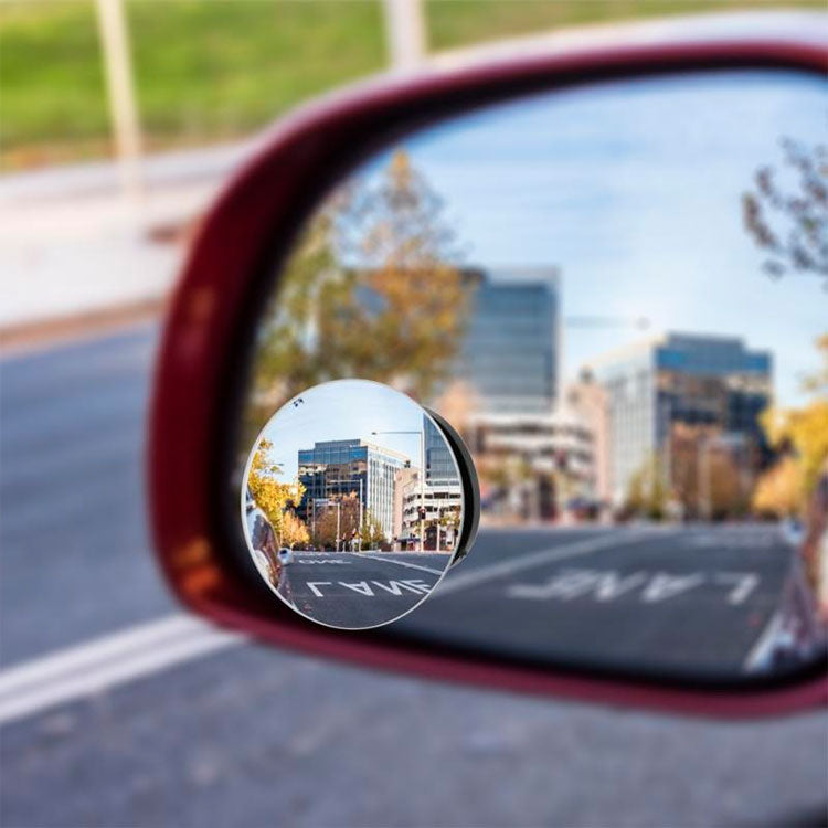 Mini espejos de puntos ciegos 360 grados para retrovisor de auto x2