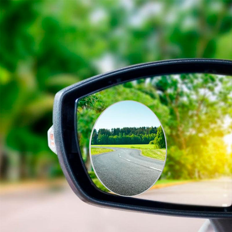 Mini espejos de puntos ciegos 360 grados para retrovisor de auto x2