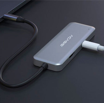 Multi Puertos Mini Hub 5 puertos USB Tipo C para MacBook y Múltiples Dispositivos CM005
