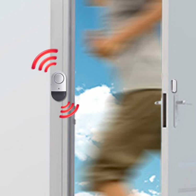 Sensor Alarma Magnética de Seguridad Inalámbrica para Puertas y Ventanas | Sirena Fuerte 125 DB