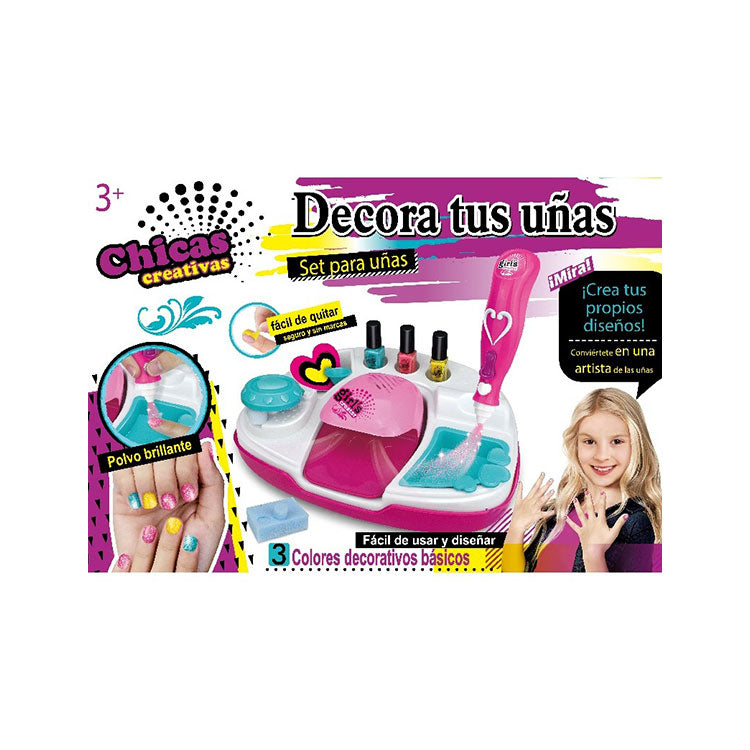 Set de Manicure Spa Secador de Uñas para Niñas de Juguete