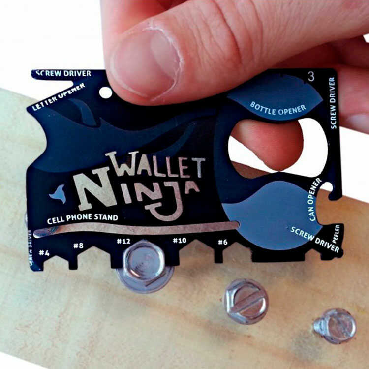 Tarjeta Multifuncional Ninja Wallet 18 en 1