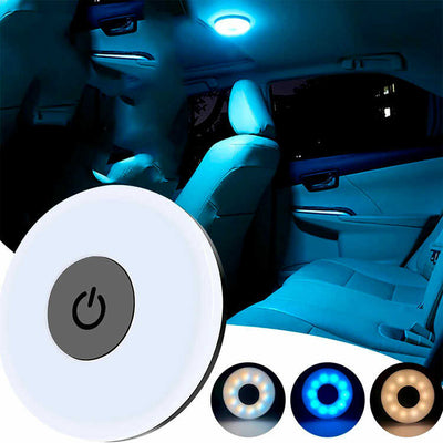 Luz led inalámbrica magnética para interior del carro y el hogar carga Usb 3 modos de iluminación