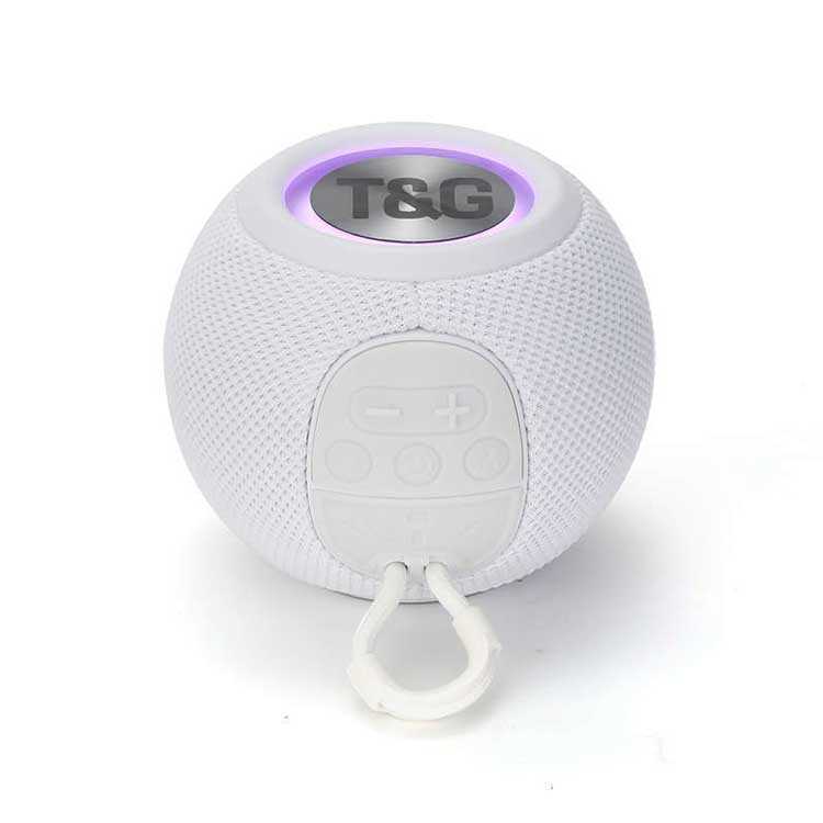 Parlante Esfera Inalámbrico Portátil Luz Led Multicolor Bluetooth Radio Fm Micro Sd USB y Auxiliar T&G TG-337