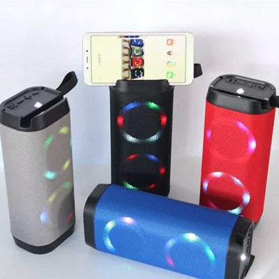 Bocina bluetooth con luces LED de colores Portable con bocina Parlante  Altavoz