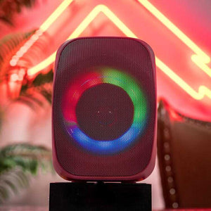 Parlante Portátil Inalámbrico Luces RGB Bluetooth FM USB MS-264BT