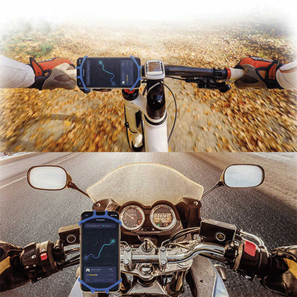 Soporte Porta Celular Bici Moto Manubrio Silicona Reforzado